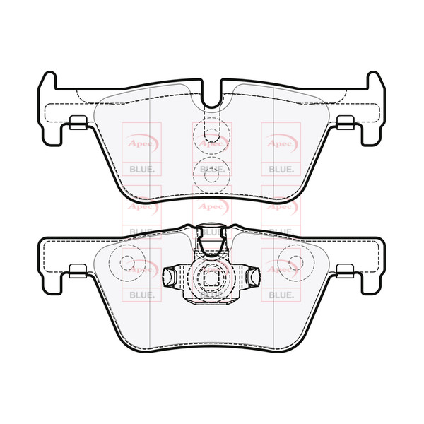 APEC BLUE BRAKE PADS (REAR) (R90) image