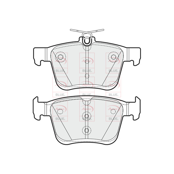 APEC BLUE BRAKE PADS (REAR) (R90) image