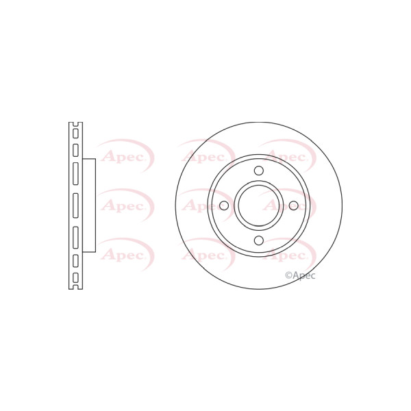 APEC BRAKE DISC (FRONT) (SINGLE) image