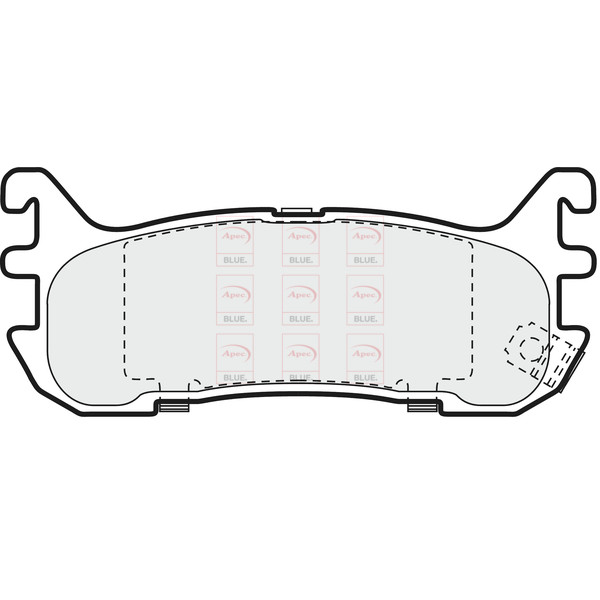 APEC BLUE BRAKE PADS (REAR) (R90) image
