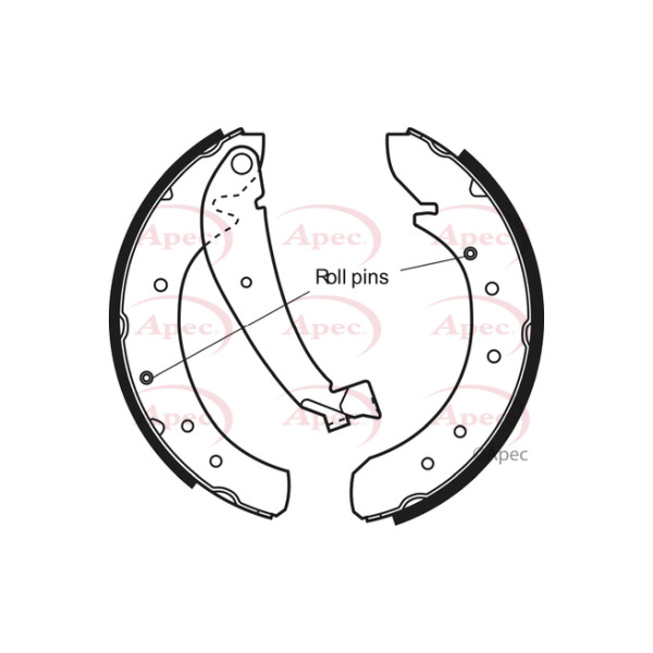 APEC BRAKE SHOES (REAR) (R90) image