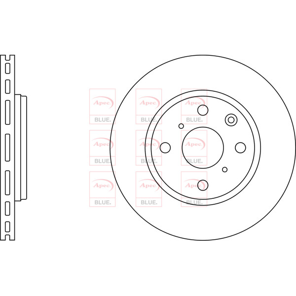 APEC BLUE BRAKE DISC (FRONT) (SINGLE) (R90) image