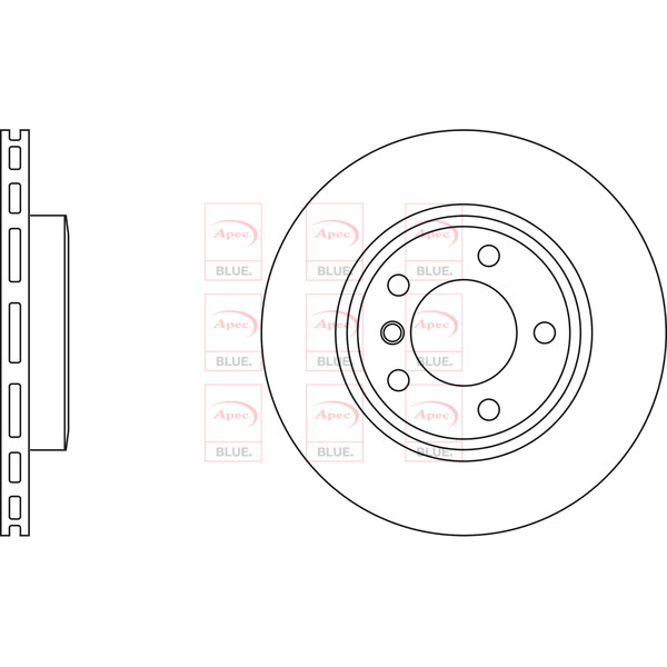APEC BLUE BRAKE DISC (FRONT) (SINGLE) (R90) image