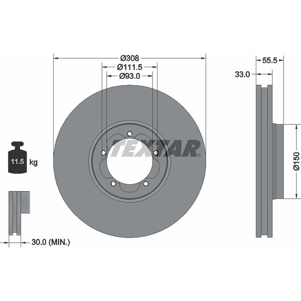 TEXTAR LCV DISCS image