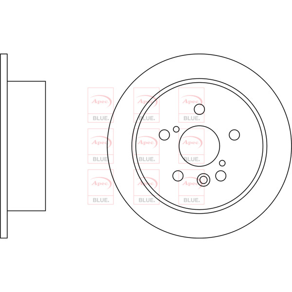 APEC BLUE BRAKE DISC (REAR) (SINGLE) (R90) image