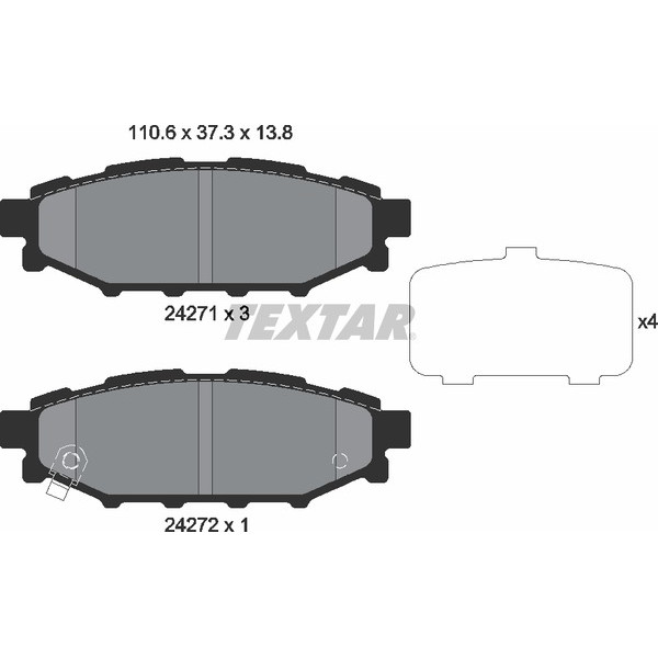 TEXTAR PC BRAKE PADS image