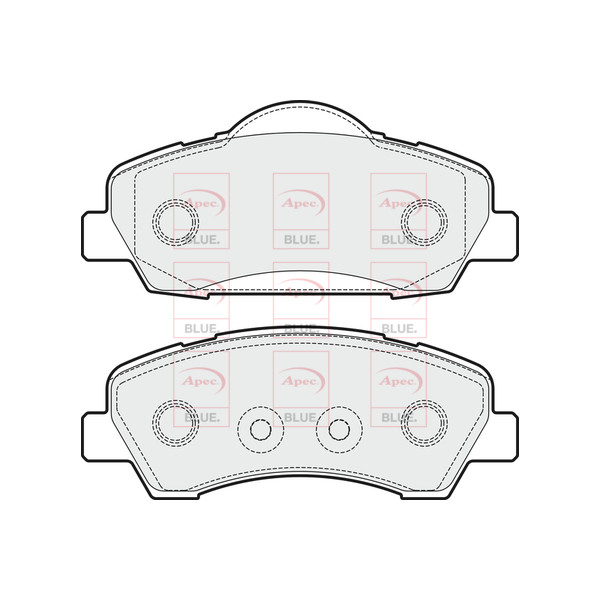 APEC BLUE BRAKE PADS (FRONT) (R90) image