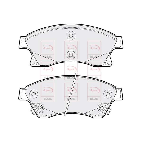 APEC BLUE BRAKE PADS (FRONT) (R90) image
