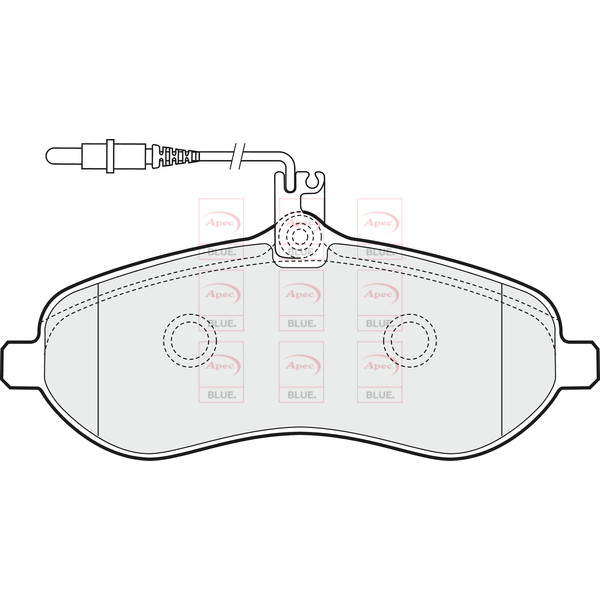 APEC BLUE BRAKE PADS (FRONT) (R90) image