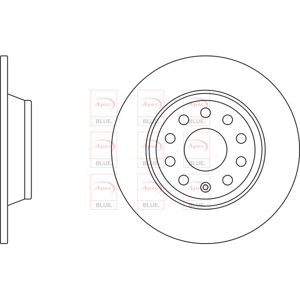 APEC BLUE BRAKE DISC (REAR) (SINGLE) (R90) image