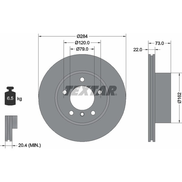 TEXTAR PC BRAKE DISCS image
