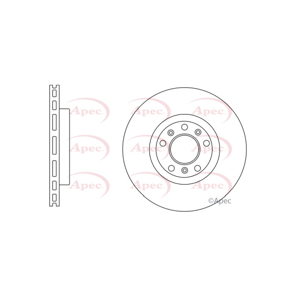 APEC BRAKE DISC (FRONT) (SINGLE) image