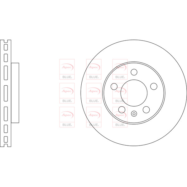 APEC BLUE BRAKE DISC (FRONT) (SINGLE) (R90) image