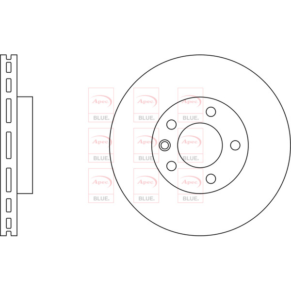 APEC BLUE BRAKE DISC (FRONT) (SINGLE) (R90) image