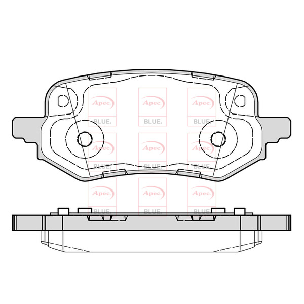 APEC BLUE BRAKE PADS (REAR) (R90) image