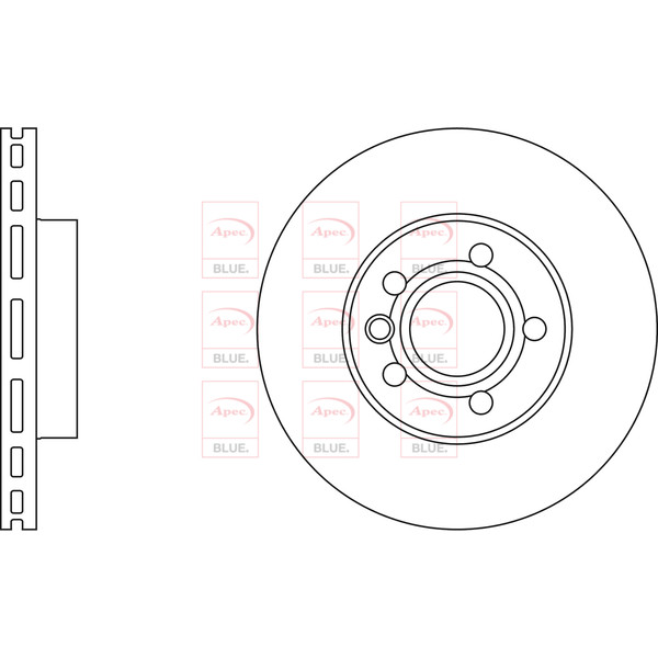 APEC BLUE BRAKE DISC (FRONT) (SINGLE) (R90) image