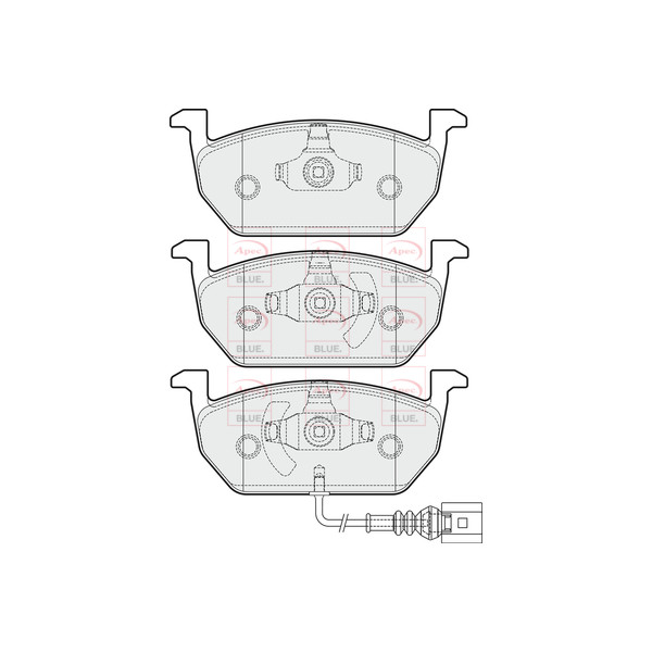 APEC BLUE BRAKE PADS (FRONT) (R90) image