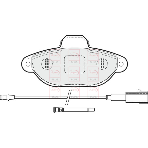 APEC BLUE BRAKE PADS (FRONT) (R90) image