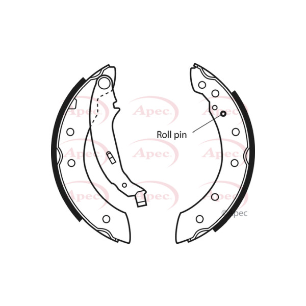 APEC BRAKE SHOES (REAR) (R90) image