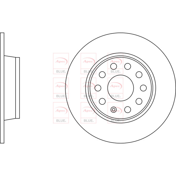 APEC BLUE BRAKE DISC (REAR) (SINGLE) (R90) image