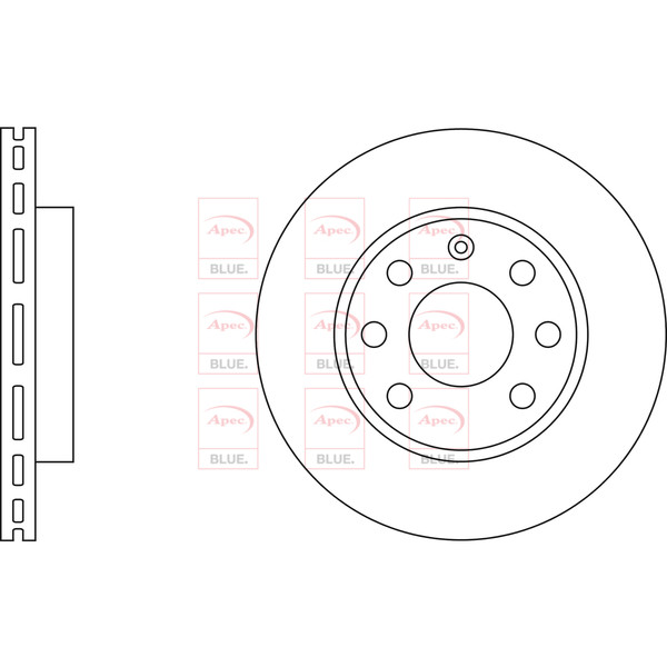 APEC BLUE BRAKE DISC (FRONT) (SINGLE) (R90) image