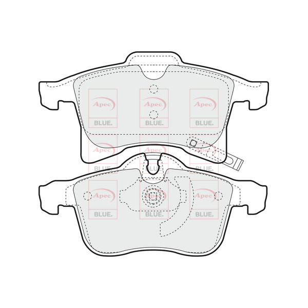 APEC BLUE BRAKE PADS (FRONT) (R90) image