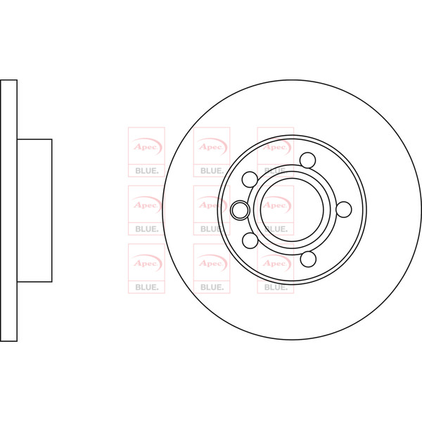 APEC BLUE BRAKE DISC (FRONT) (SINGLE) (R90) image