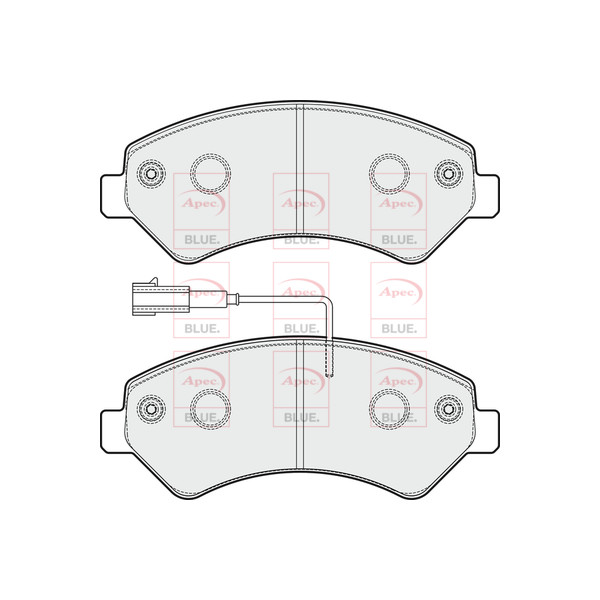APEC BLUE BRAKE PADS (FRONT) (R90) image