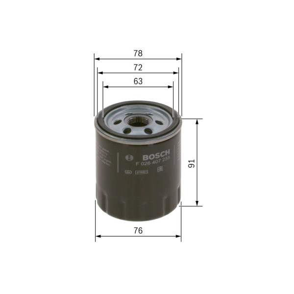 CAR OIL FILTER P7233 image