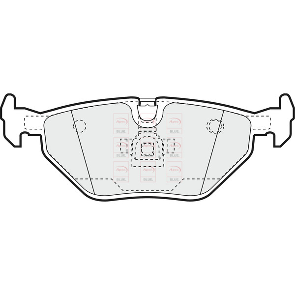 APEC BLUE BRAKE PADS (REAR) (R90) image