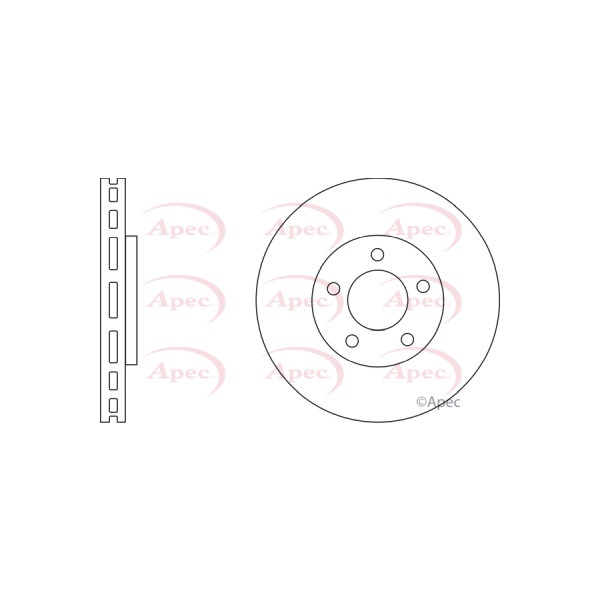 APEC BRAKE DISC (FRONT) (SINGLE) image