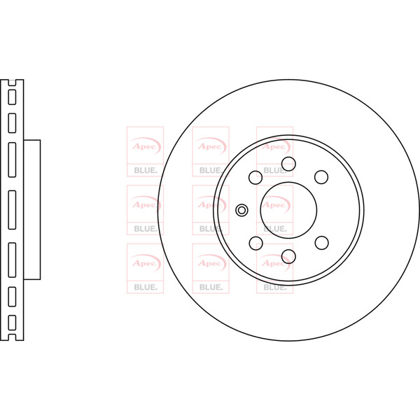 APEC BLUE BRAKE DISC (FRONT) (SINGLE) (R90) image