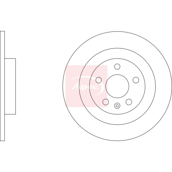APEC BRAKE DISC (REAR) (SINGLE) image