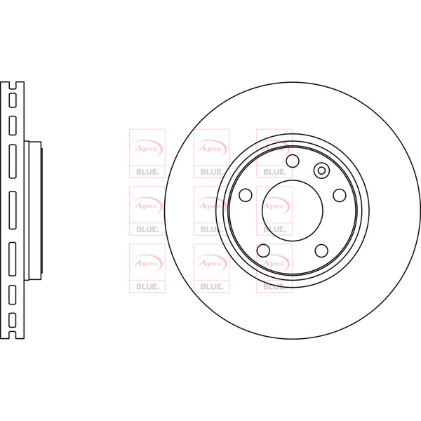 APEC BLUE BRAKE DISC (FRONT) (SINGLE) (R90) image