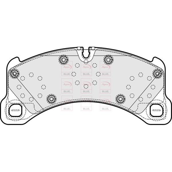 APEC BLUE BRAKE PADS (FRONT) (R90) image