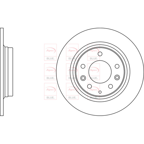 APEC BLUE BRAKE DISC (REAR) (SINGLE) (R90) image