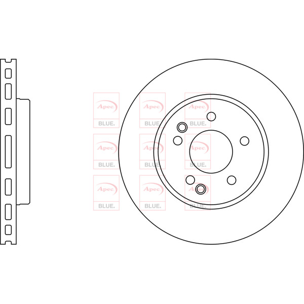 APEC BLUE BRAKE DISC (FRONT) (SINGLE) (R90) image