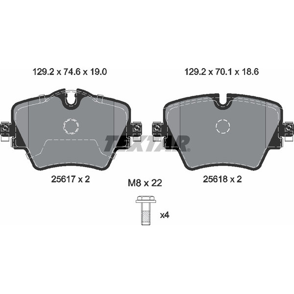 TEXTAR PC BRAKE PADS image