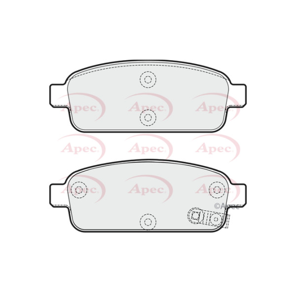 APEC BRAKE PADS (REAR) (R90) image
