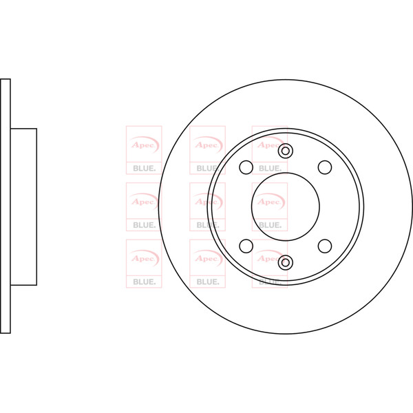 APEC BLUE BRAKE DISC (FRONT/REAR) (SINGLE) (R90) image