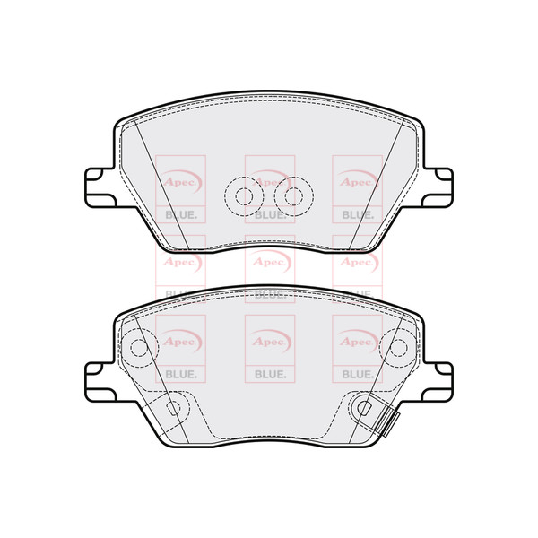 APEC BLUE BRAKE PADS (FRONT) (R90) image