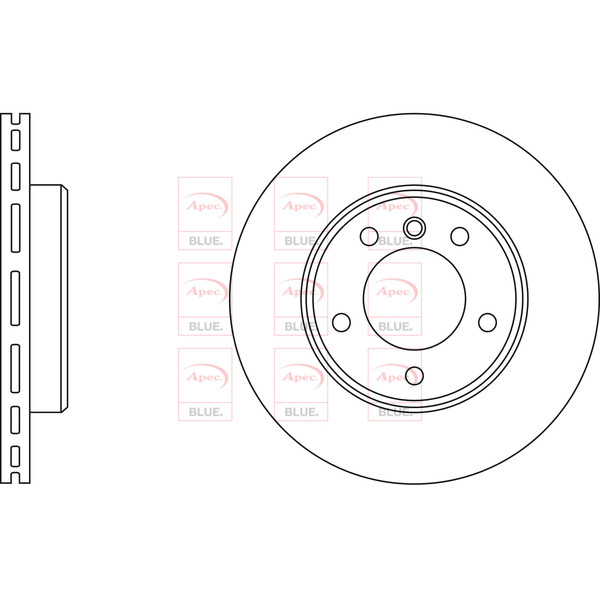 APEC BLUE BRAKE DISC (FRONT) (SINGLE) (R90) image