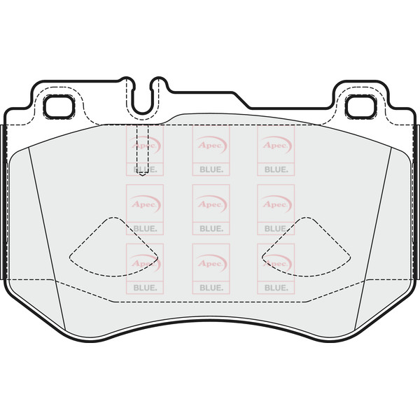 APEC BLUE BRAKE PADS (FRONT) (R90) image