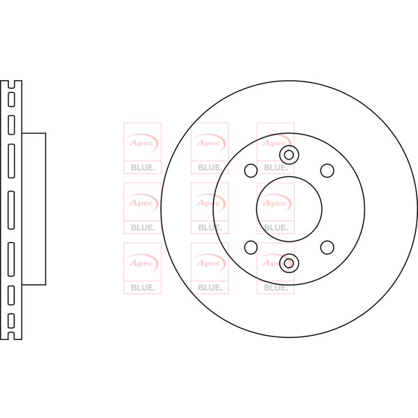 APEC BLUE BRAKE DISC (FRONT) (SINGLE) (R90) image
