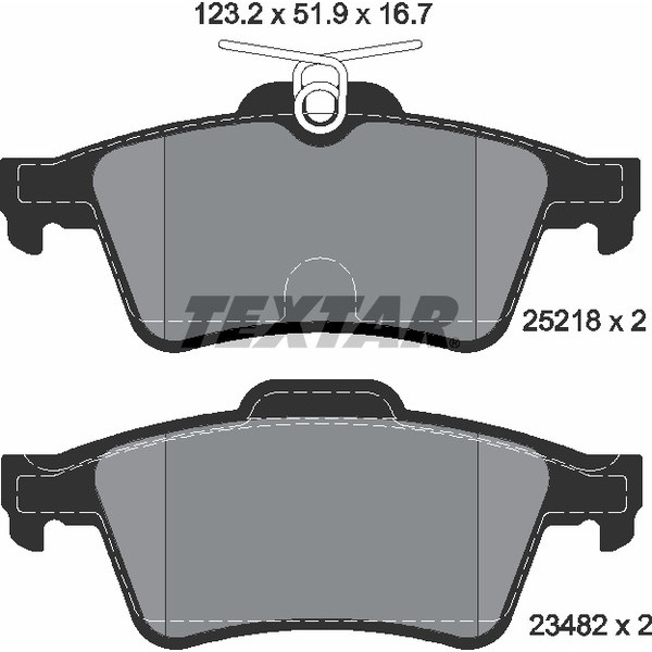 TEXTAR PC BRAKE PADS image