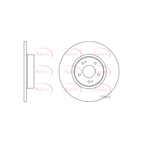 APEC BRAKE DISC (REAR) (SINGLE) image