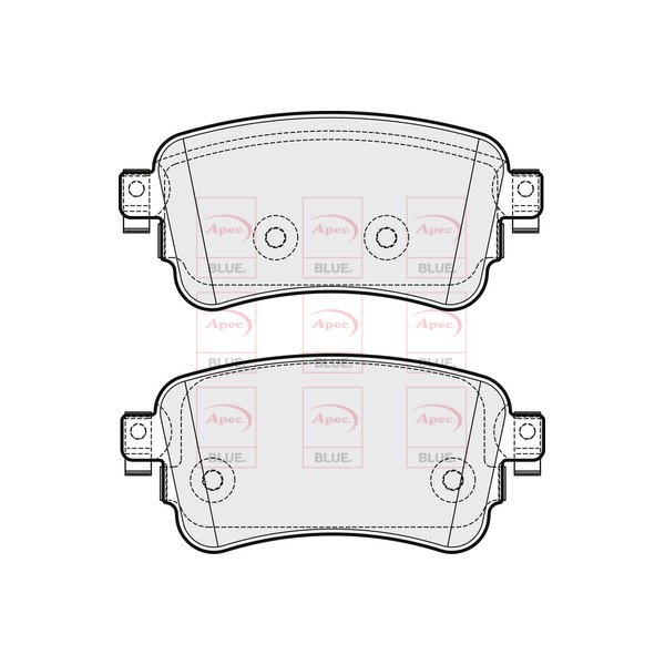 APEC BLUE BRAKE PADS (REAR) (R90) image