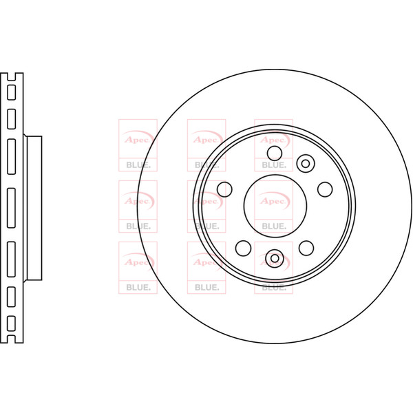APEC BLUE BRAKE DISC (FRONT) (SINGLE) (R90) image