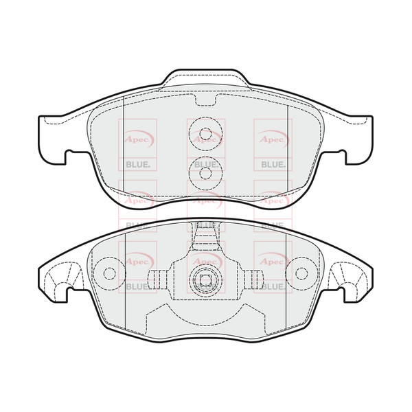 APEC BLUE BRAKE PADS (FRONT) (R90) image