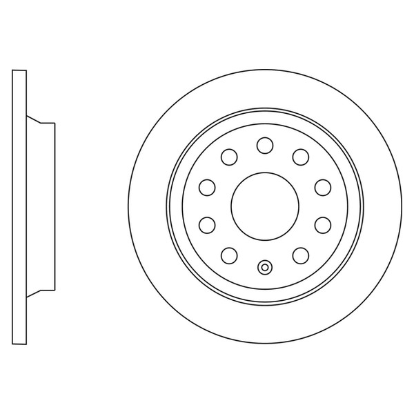 APEC BLUE BRAKE DISC (REAR) (SINGLE) (R90) image